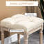 Pieds en bois rustique beige, avec siège rembourré confortable pour la chambre à coucher, décor de pieds de salon