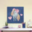 Niangua «Stars and Love Unicorn», reproduction sur toile tendue-809316686