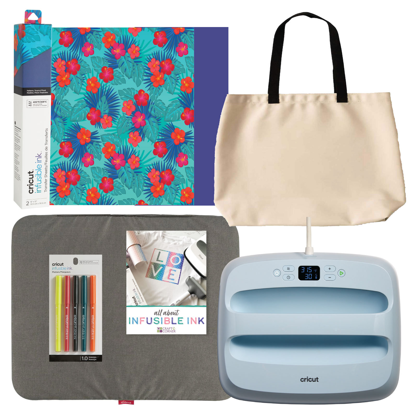 Cricut Infusible Ink Transfer Sheet Starter Bundle with Tools