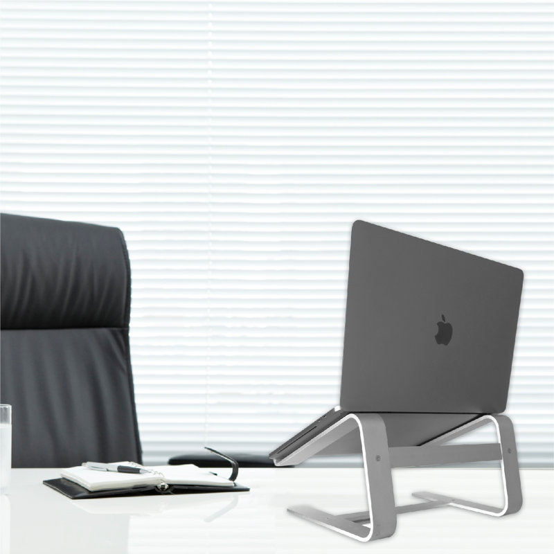 Space Gray Aluminum Desktop Laptop Stand for 10"-17" Notebooks
