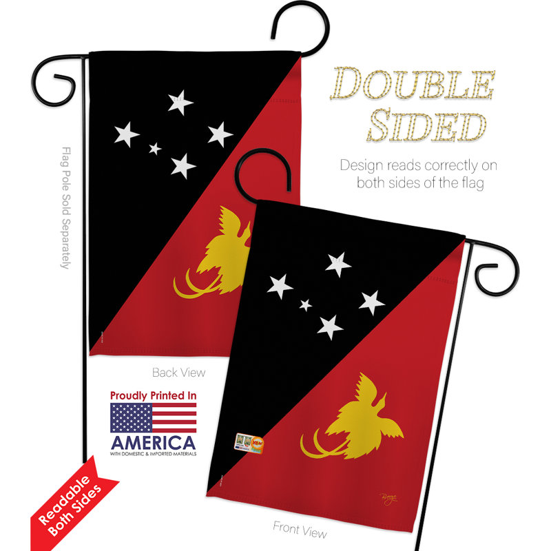 Double Sided 18.5'' H x 13'' W Polyester Flag Set