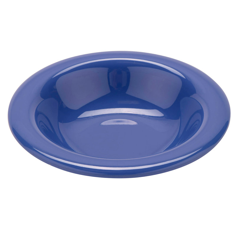 Bol à fruits à dessert étroit en mélamine GET, 8 onces (ensemble de 12), Bleu
