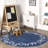 Valonia Alphabet Machine-Washable Cotton Area Rug -161630083
