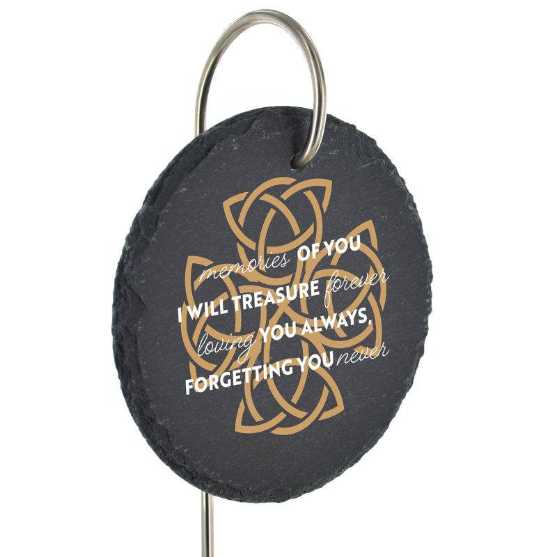 Branimira Memories of You Slate Circle Memorial Plaque
