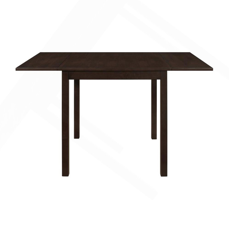 Rectangular 52-Inch Extension Dining Table, Cappuccino