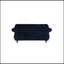 Causeuse formelle de luxe 1pc en velours indigo avec coussins 2 places-1359382946