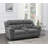 Bahrain Upholstered Power Loveseat with Console Charcoal