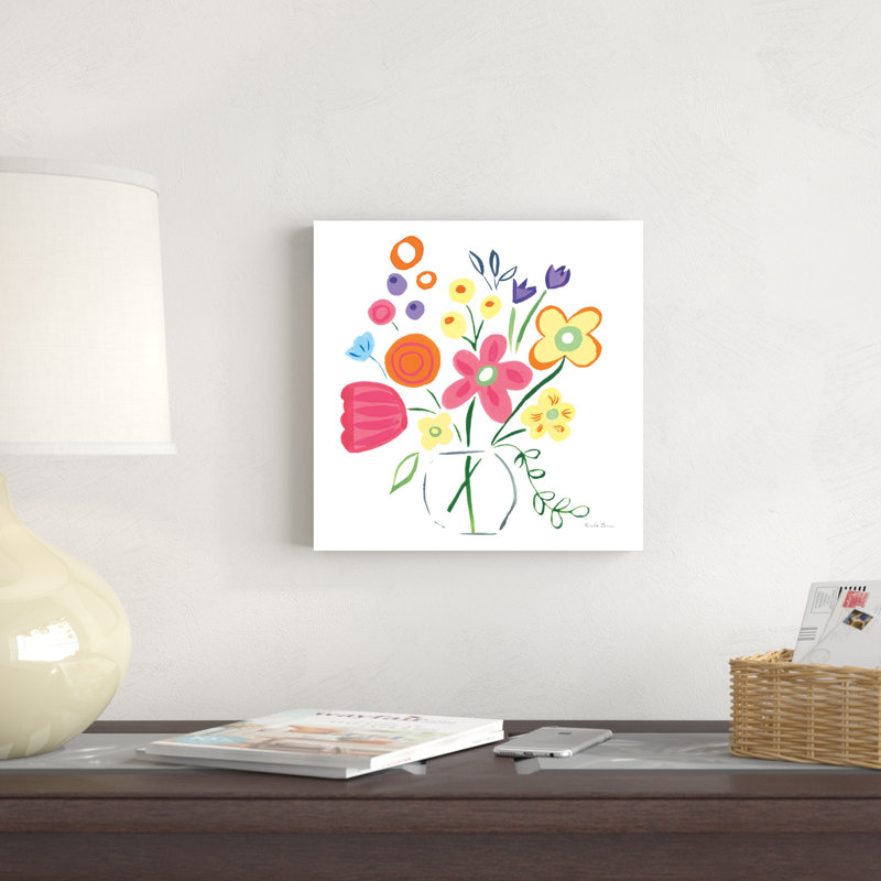 Mélange floral III, H 12 po x l 12 po x P 1,25 po