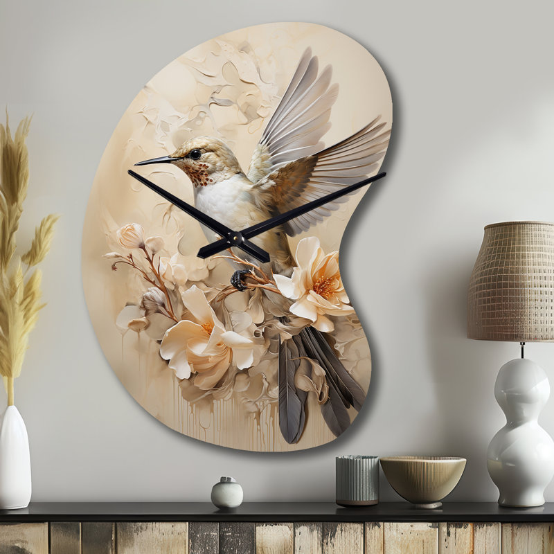 Horloge murale asymétrique en métal Giesajtis, Grand
