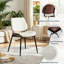 Upholstered Side Chair in White