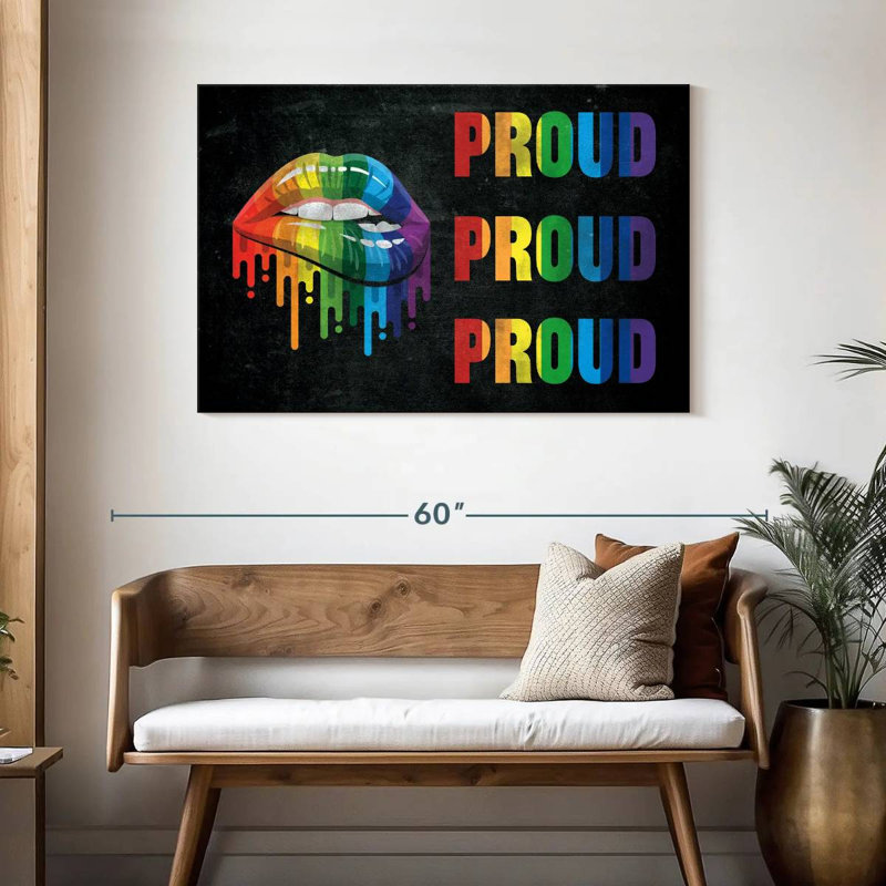 Tergel Rainbow Lips, H 30 po x l 45 po