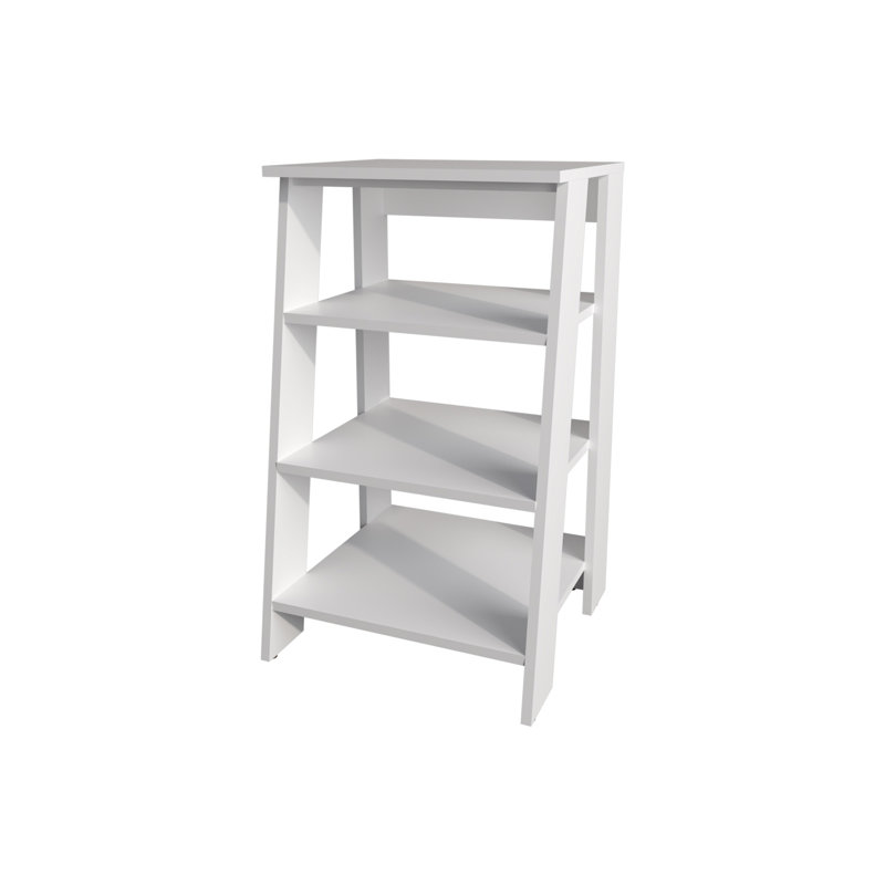 Étagère de salle de bain autoportante avec rangement ouvert Mcneal, blanc, Blanc