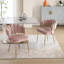 Chaise de salle à manger en velours-343963368