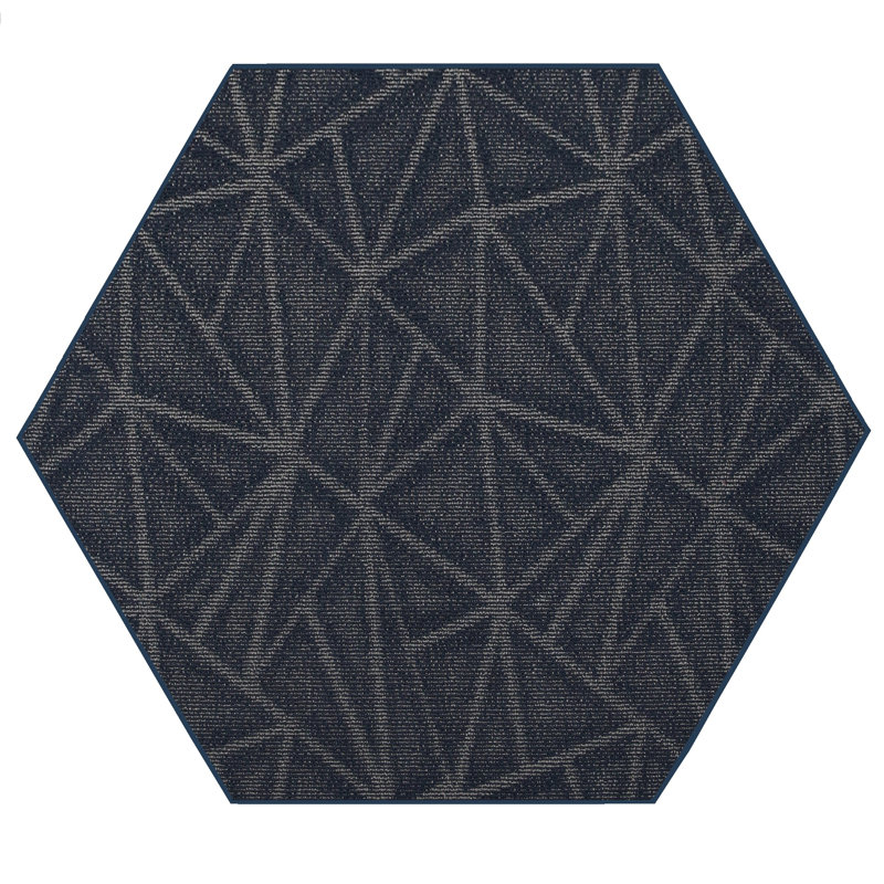 Tapis bleu marine Bowermaster, Nouveauté 10 pi