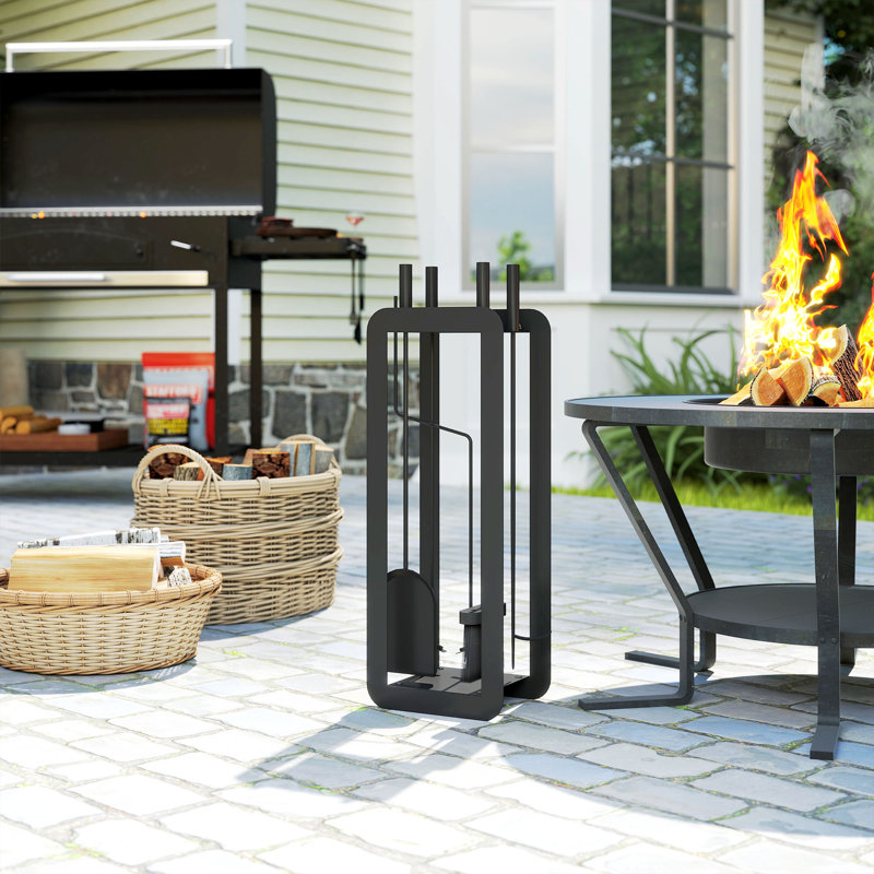 Metal Fireplace Tool Set