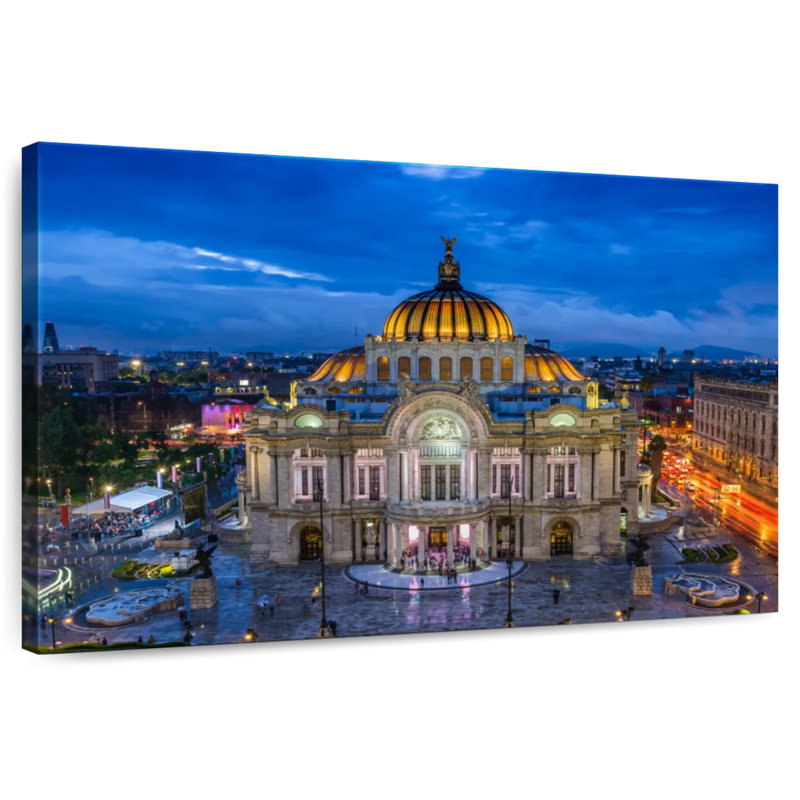 Palais des beaux-arts de Nicci au Mexique, H 8 po x l 12 po