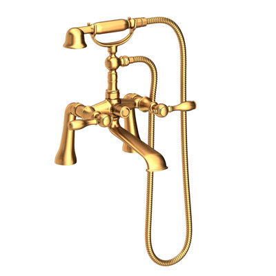 Victoria Deck Mount Exposed Tub & Hand Shower Set