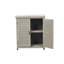 Potting Bench with Storage Cabinet and Metal Table Top-1358665331