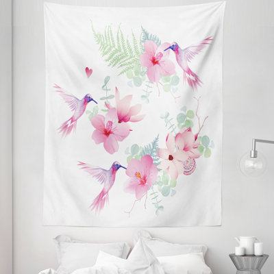 Tropical Summer Flying Avian Animal Tapestry