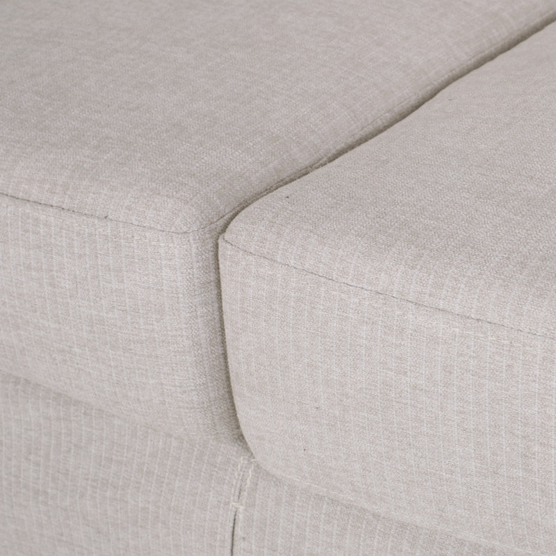 Canapé Leteshia, Tissu beige clair