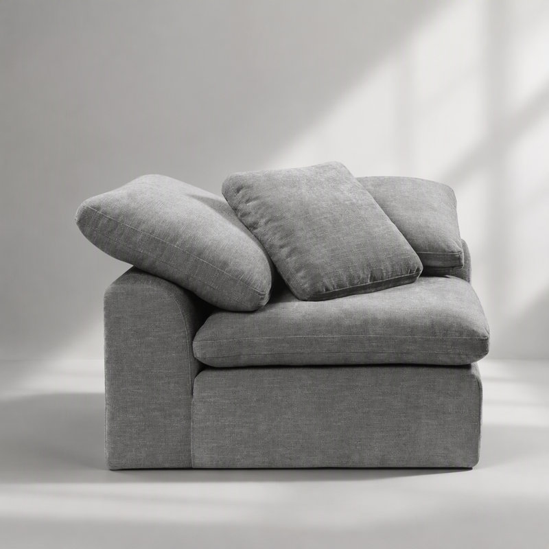 Upholstered 45 " Linen Sectional