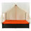 Méridienne d'extérieur double avec rideaux, lit d'extérieur de patio avec dossier réglable, canapé-lit à structure en acier robuste pour la cour, la piscine et la terrasse