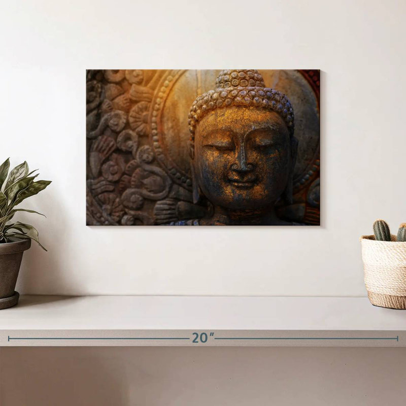 Adella Stone Buddha Statue, 8" H x 12" W
