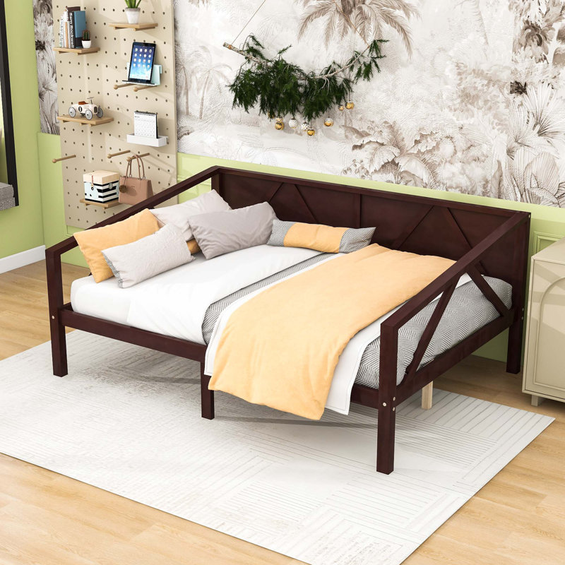 Cladinoro Wood Daybed with Slats, Full, Espresso