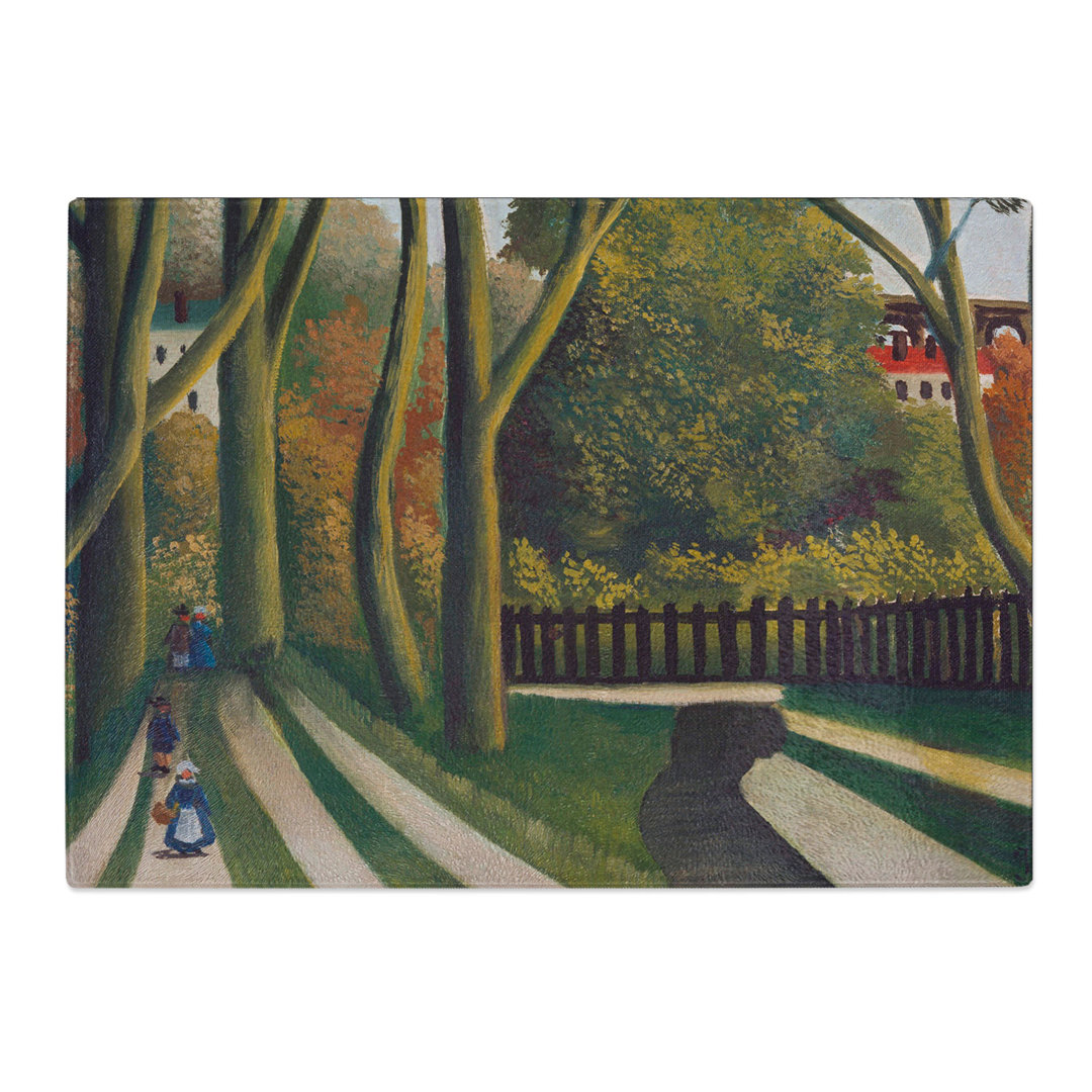 The Banks of the Bievre by Henri Rousseau Chopping Board
