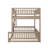 Full XL Over Queen Bunk Bed With Guardrails And Ladder-412027762