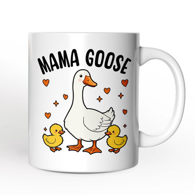 Tasse Mama Goose, cadeau de mère avec nom personnalisé