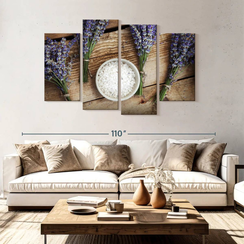 Harnek Lavender For Bath, 54" H x 84" W