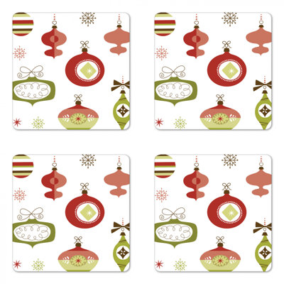 Square 4 Piece Coaster Set