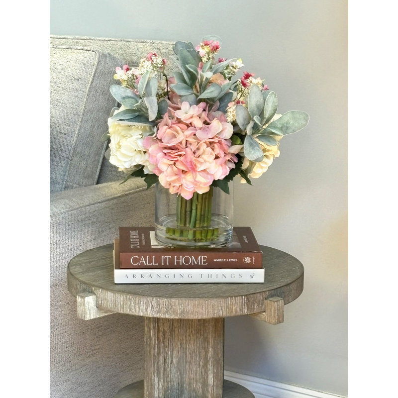 Pink and White Hydrangea Arrangement