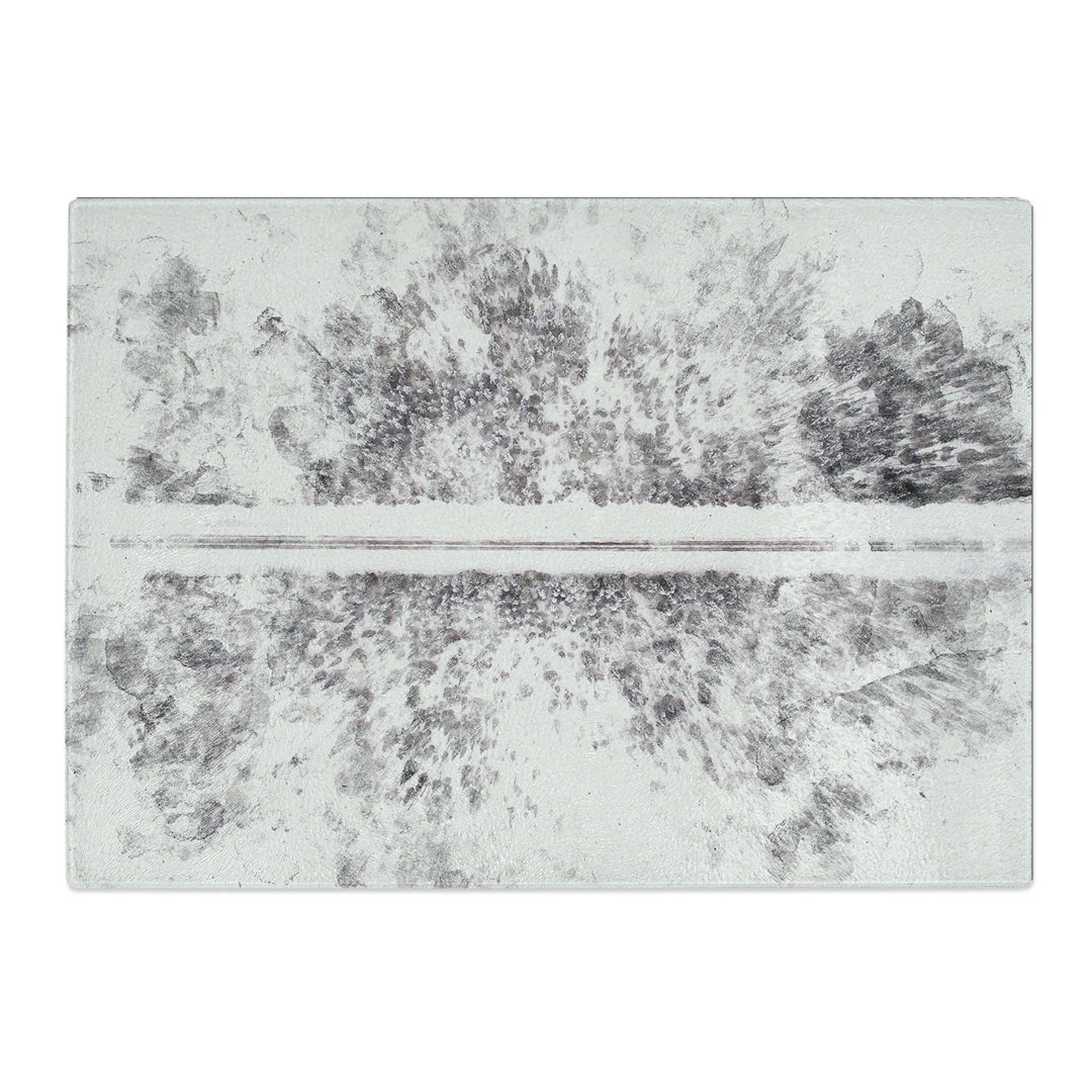 Tempered Glass a Forest Road in Sweden Watercolour Chopping Board