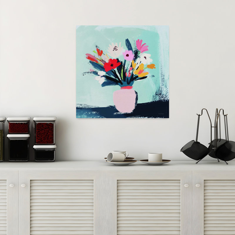 Art mural floral, H 18 po x l 12 po