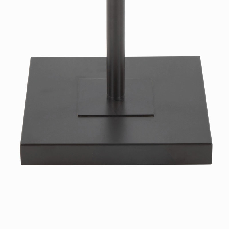 Lampe sur pied en métal et bronze