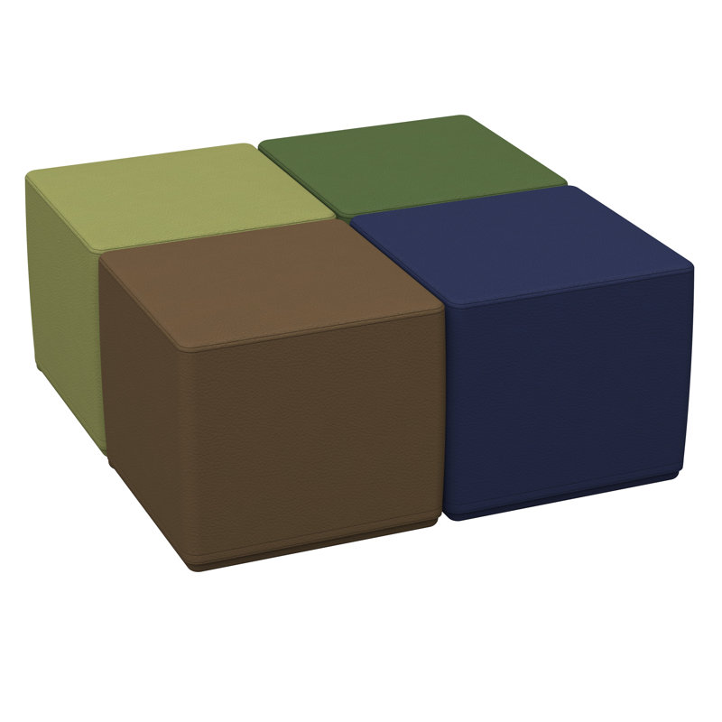Coussin 4 pièces SoftScape, Ton de couleur terre, H 16 po x l 18 po x P 18 po