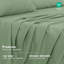 Draps en flanelle RUVANTI 100 % coton, format California King - Ensemble de literie 4 pièces, chaud, doux et respirant, à poches profondes, double brossé, confortable en toutes saisons, coloris Loden Frost-135290107-135290123