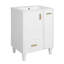 Meuble-lavabo 24 po avec lavabo, armoire de salle de bain avec tablette de porte 24 po-935023550