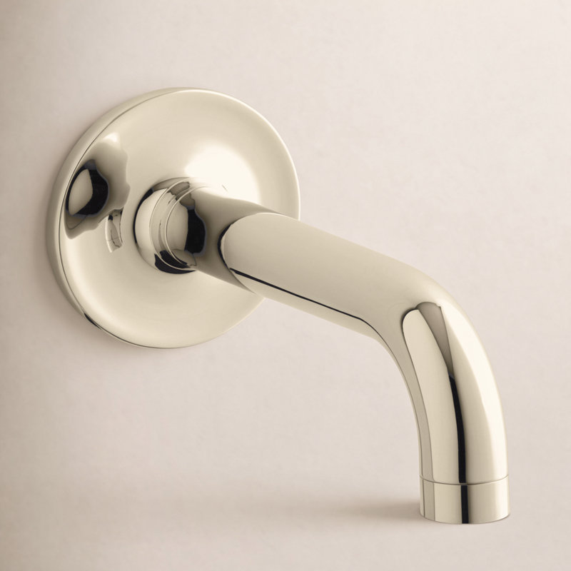 Purist Wall Mounted Tub Spout, Vibrant French Gold