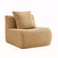 Canapé sans accoudoirs avec coussin Teddy - chameau