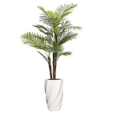 Panama 91'' Faux Fern Tree in Fiberstone Planter