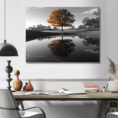  «Elegant Autumn Country Club Tree Escape - Country Club, reproduction d'art mural