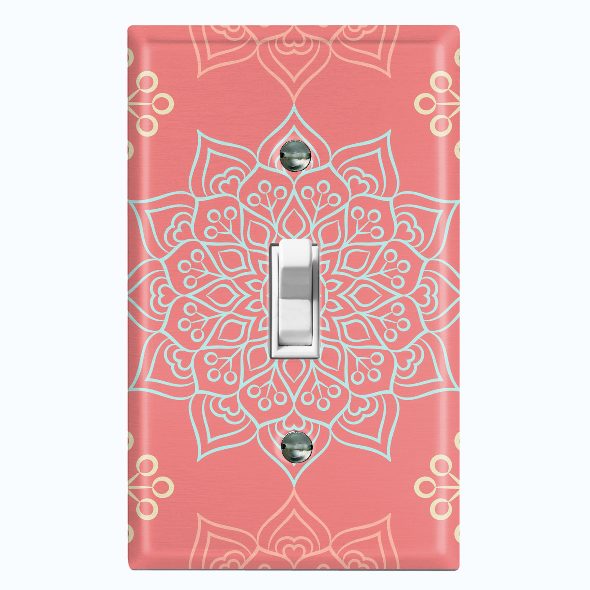 Plaques Murales Pour Interrupteurs Tewujay Plaque Murale Décorative Pour Interrupteur électrique Motif Fleurs Oranges Avec Feuilles Vertes Plaque Murale Pour Interrupteur électrique