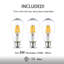Lampe sur pied en métal à 3 lumières DEL Eddo-760054392-760054393