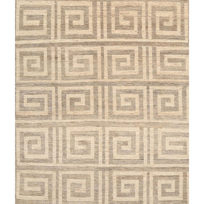 Tapis beige contemporain, Rectangle 5 pi x 8 pi