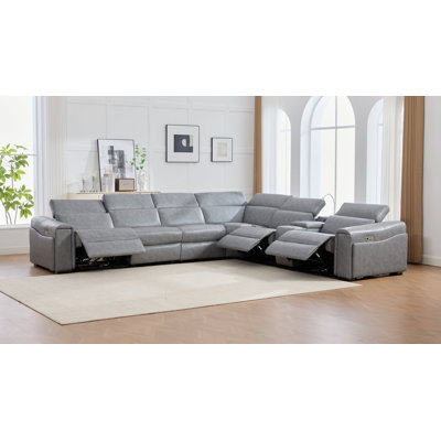Divani Gray 7-Piece Power Reclining Sectional