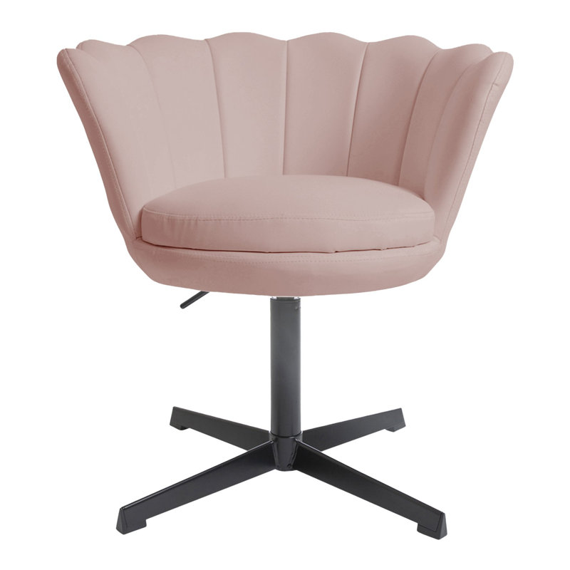 Chaise de coiffeuse pivotante Melissa, Rose