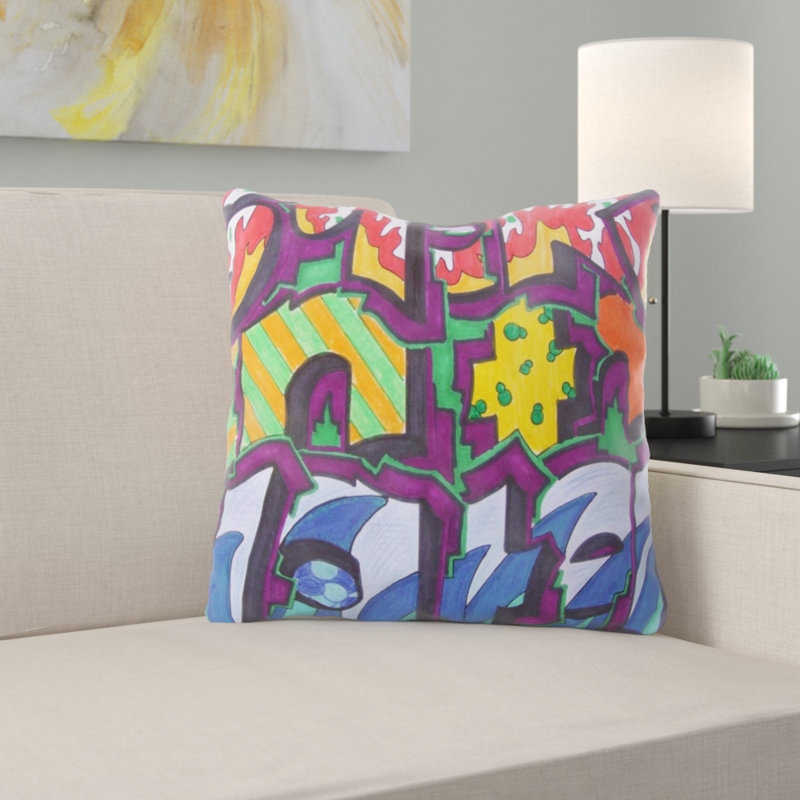 Coussin décoratif Manion, Microsuède, Intérieur
